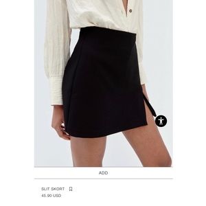 Zara Slit Skort Size XS great condition only wore once